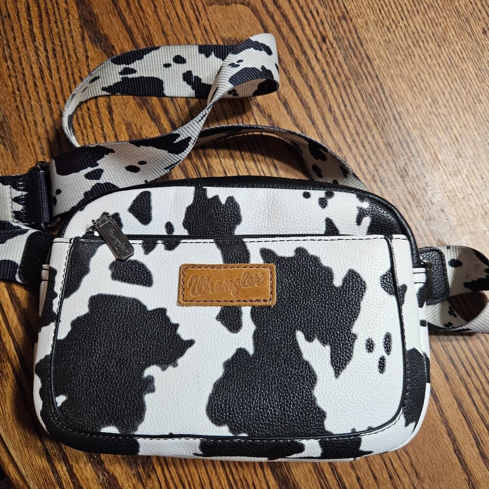 Wrangler cow print purse